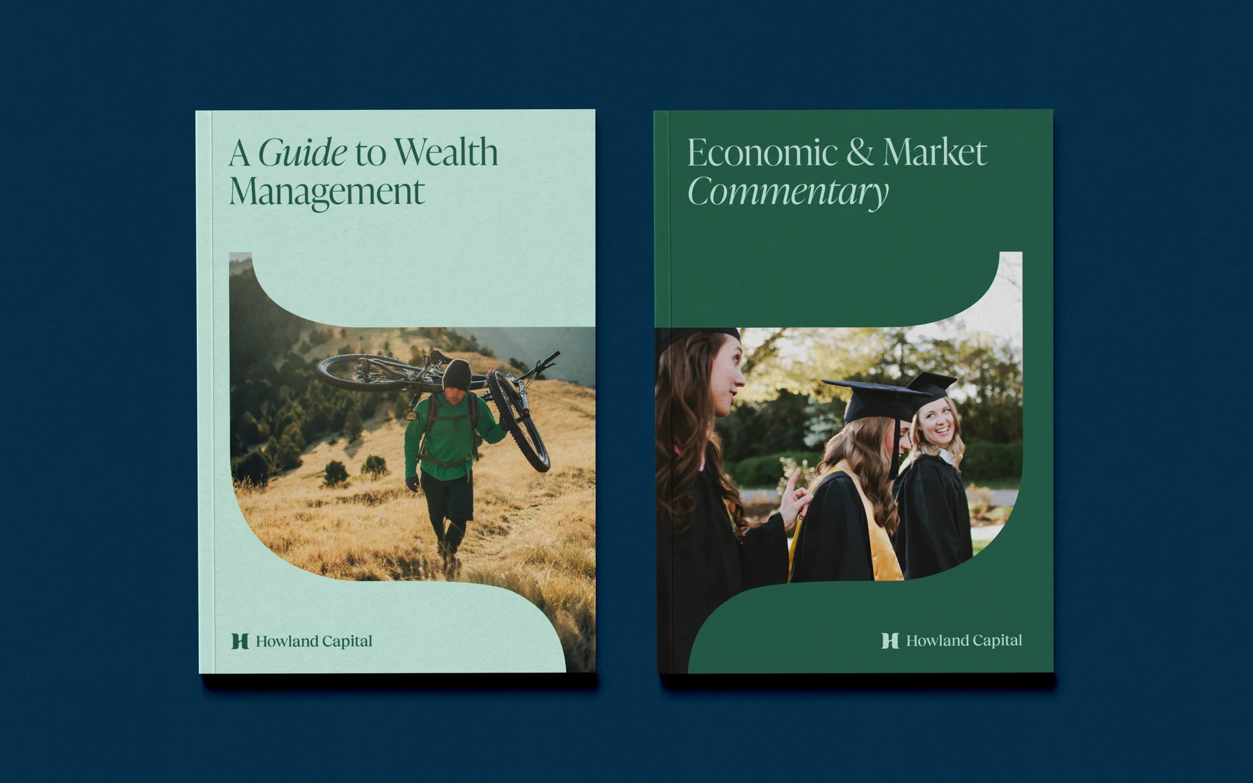 Client publications with green palette