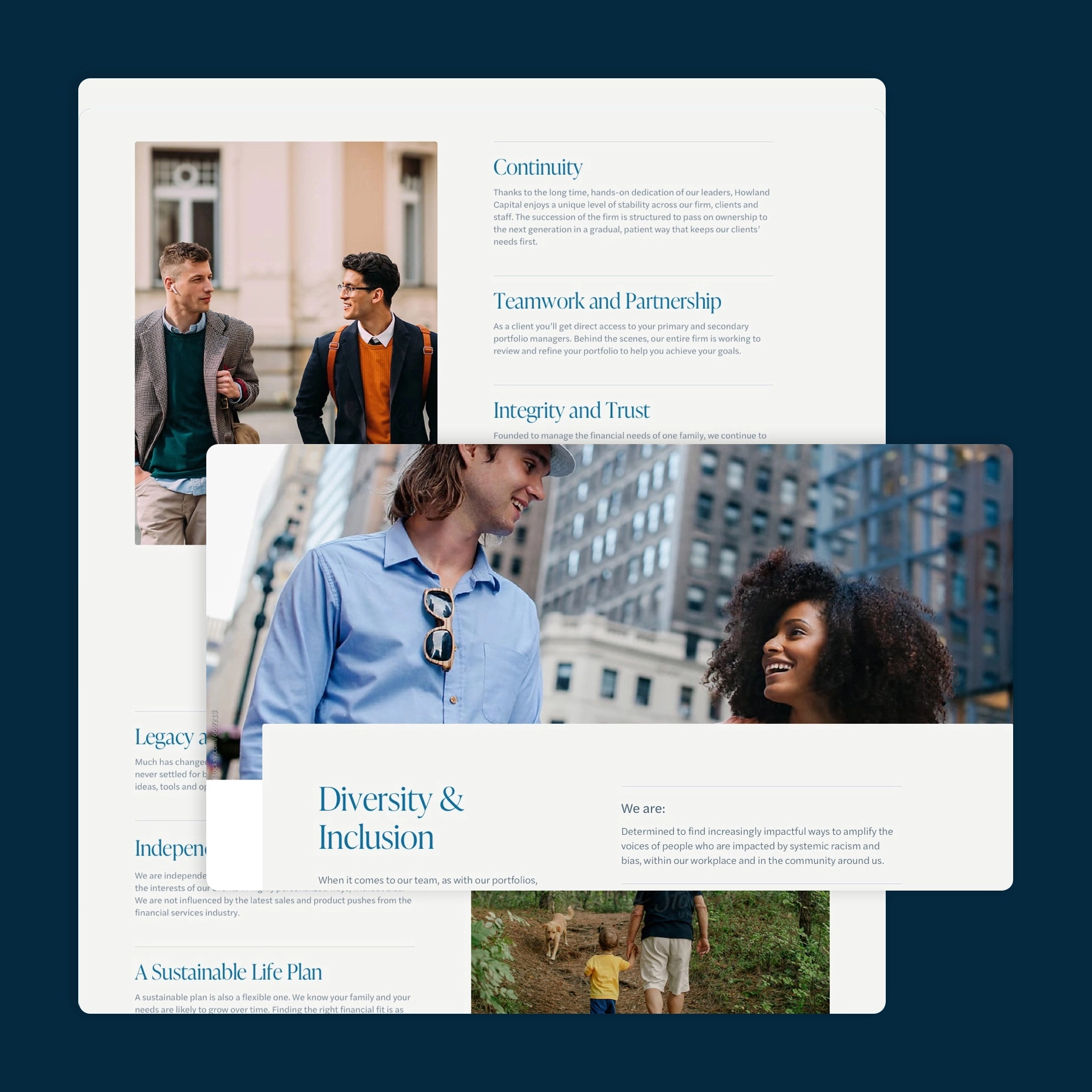 Client website