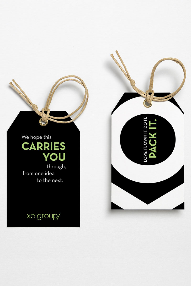 Collateral and company swag XO Group