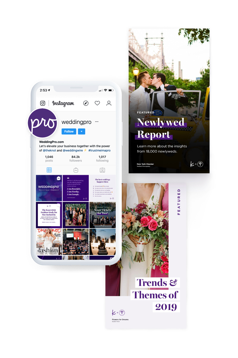 WeddingPro Social Media Design