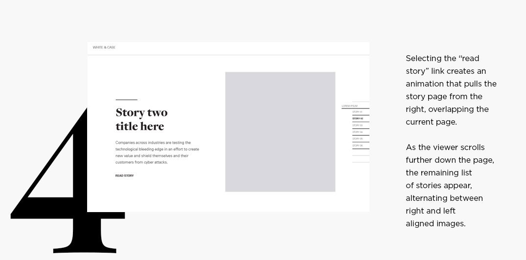 White & Case Web Wireframes